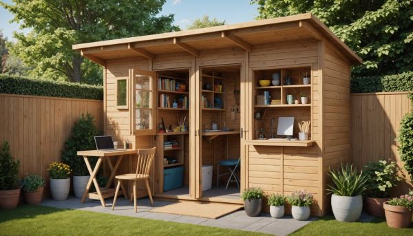 Maximiser l'espace : solutions innovantes pour les petits abris de jardin